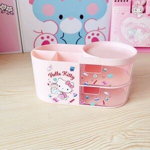 Hello Kitty desk organizer/pen holder with 2 drawers